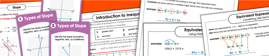 Algebra Worksheets 代数工作表