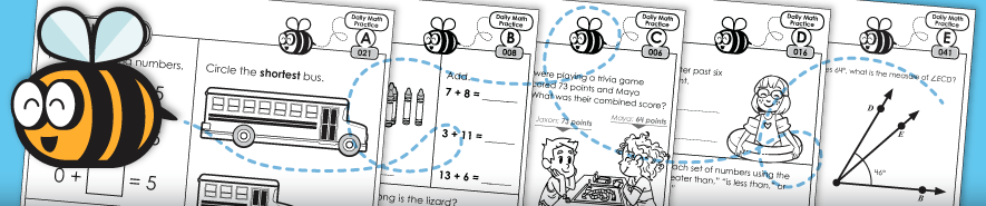 Daily Math Review Worksheets - Math Buzz 每日数学复习工作表-数学热