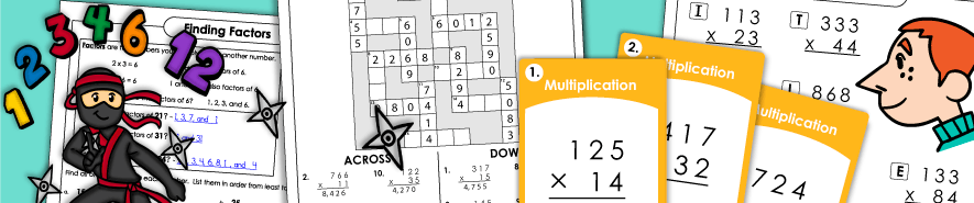 Multi Digit Multiplication Worksheets 多数乘法工作表