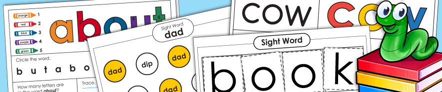 Sight Words Printable Worksheets 可视文字可打印工作表