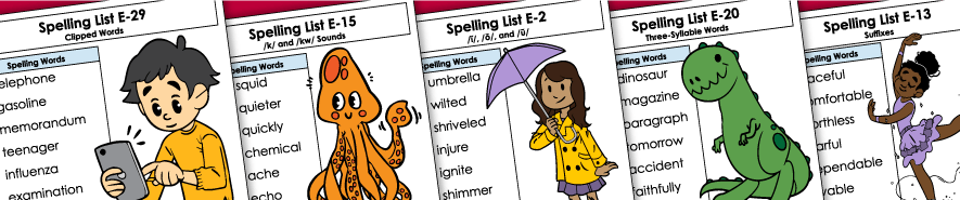 spelling level e worksheets 拼写水平工作表