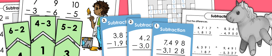 Subtraction Worksheets 减法工作表