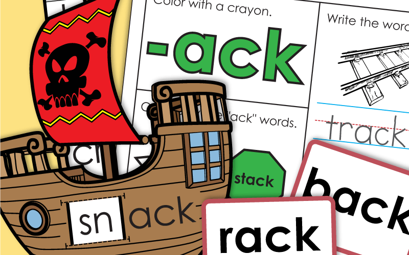 word family ack Worksheets word family ack工作表