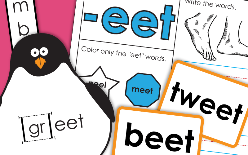 word family eet Worksheets word family eet工作表