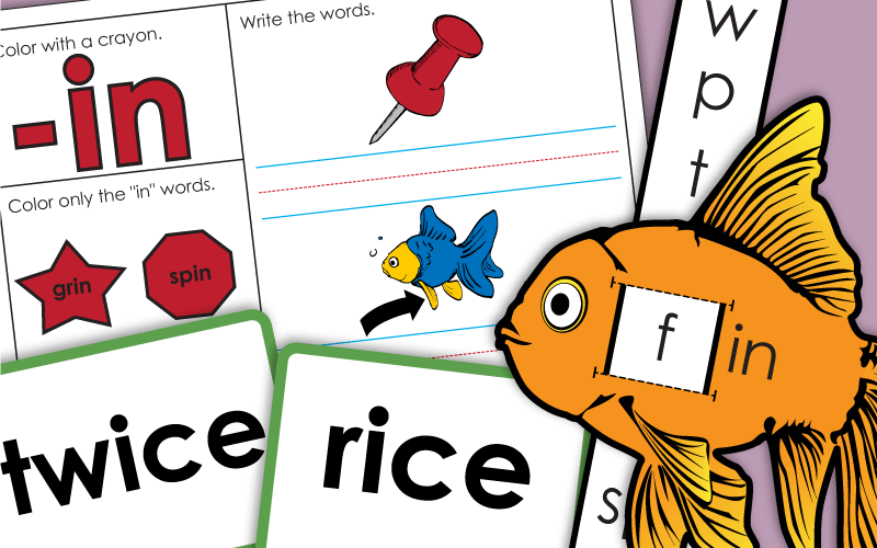 word family in Worksheets 工作表中的词族