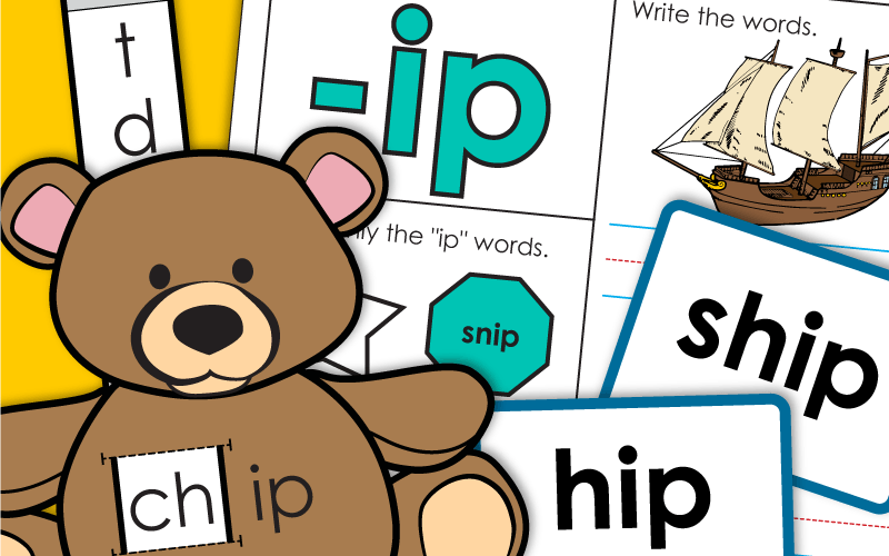 word family ip Worksheets 单词家庭IP工作表