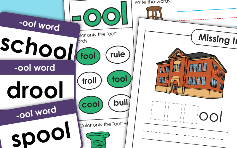 word family ool Worksheets 单词家庭OOL工作表
