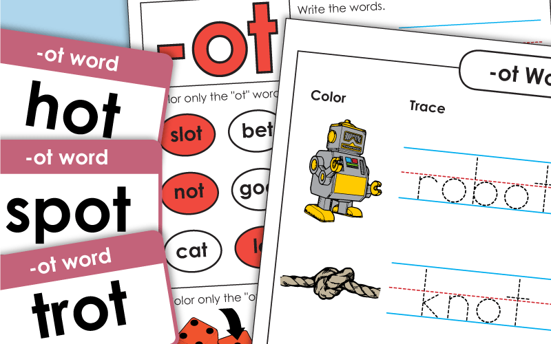 word family ot Worksheets word系列ot工作表
