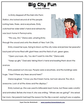 Reading Comprehension Stories 阅读理解的故事