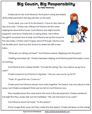 Reading Worksheets 阅读工作表