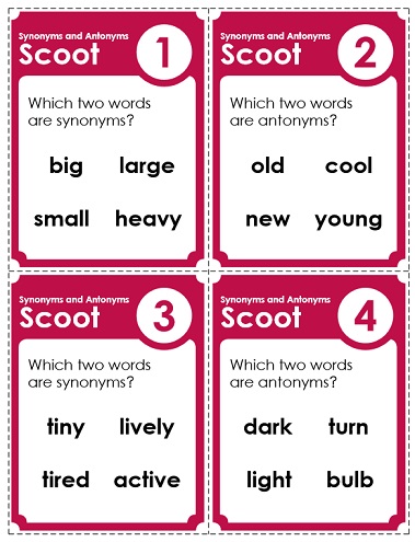 Synonyms and Antonyms Game 同义词和反义词游戏