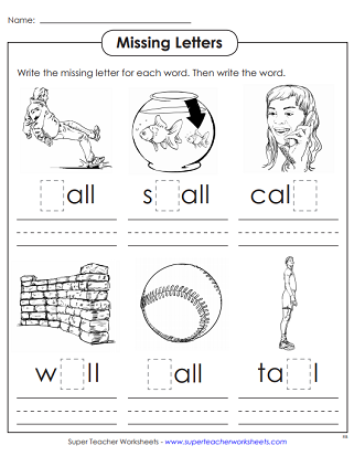Printable Word Family Activities (-all) 可打印的单词家庭活动( - 所有)